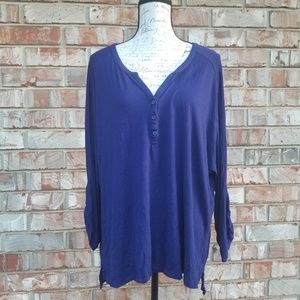 Old Navy XL Oversized Blue Blouse